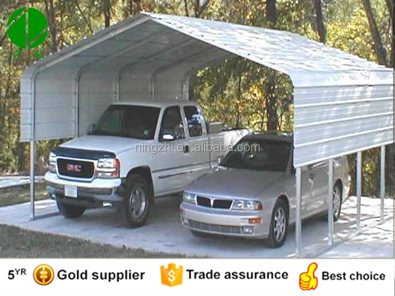 Coche de metal galvanizado de garaje/marco de aluminio garaje y pérgola