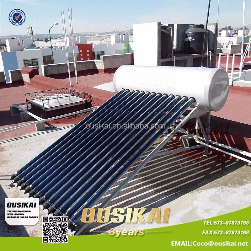 
100L-500L Manufacture Best Price Pressurized Solar Water Heater Solar Geysers 