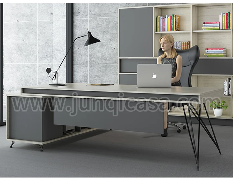 Creative Design Office Table Wooden Boss Manager Executive Office Table
