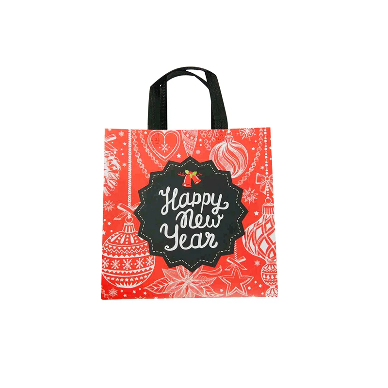 

Red New Year Design Nonwoven custom non woven shopping bag