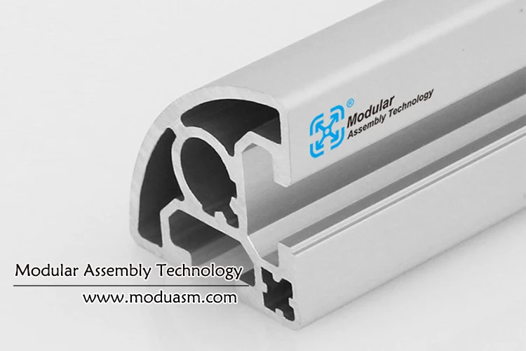 PG40 40x40 R90 Aluminum Profile - 2 Slots T-Slot, Satin Anodized, 6063 ...