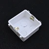 Red,blue,white Single Gang fireproof Pvc box wall switch lock box