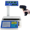 6/15kg/30kg Label Printing Scales Digital Barcode Weighing Scales with Scanner