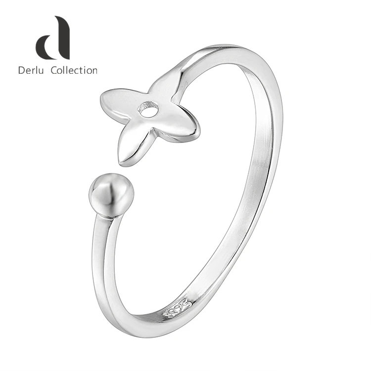 

Exquisite custom flower shape women birthday gift 925 sterling silver rings, N/a