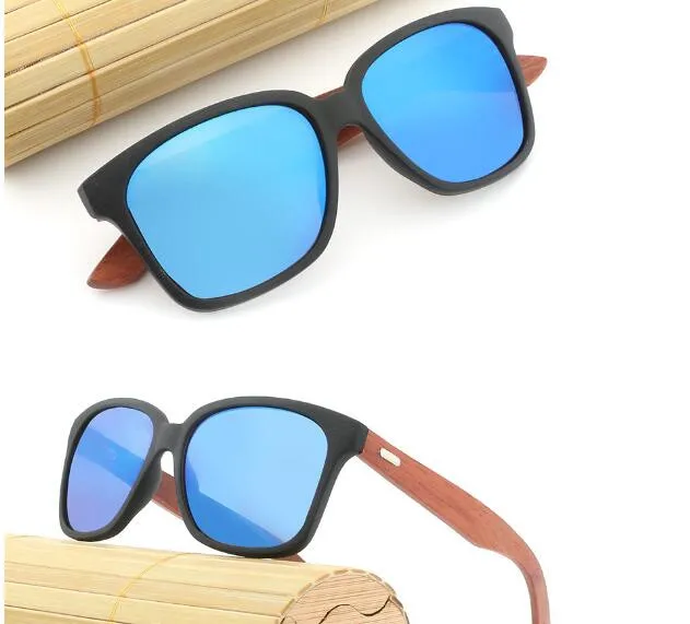 

men OEM private custom logo polarized lens big plastic PC bamboo wood frames legs arms sun shades glasses sunglasses