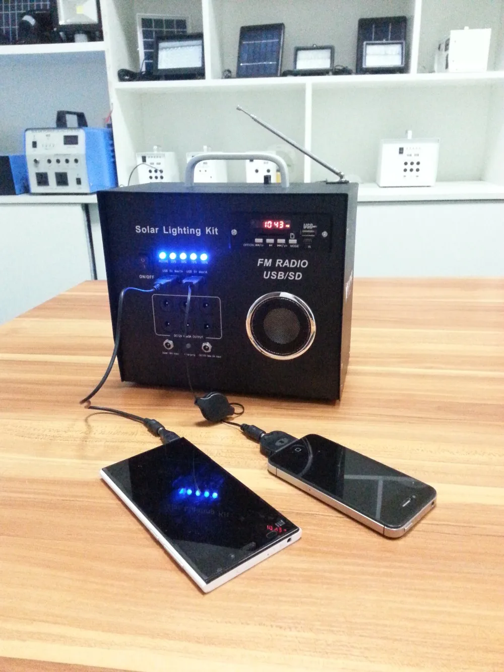 10w high quality solar powered radio system