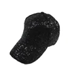 Popular stylish designer hats cheap custom elegant ladies sequin baseball cap and hat