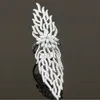 Duoying Newest Fancy CZ Inlayed Solid 925 Silver Fashion Full Finger Ring for Modern Women