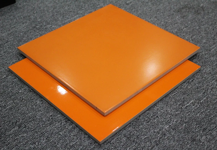 600x600 300 X 300 Double Coated Polished Porcelain Floor Tiles Orange