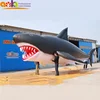 Custom shape 10m Long giant inflatable shark ,inflatable helium PVC balloons