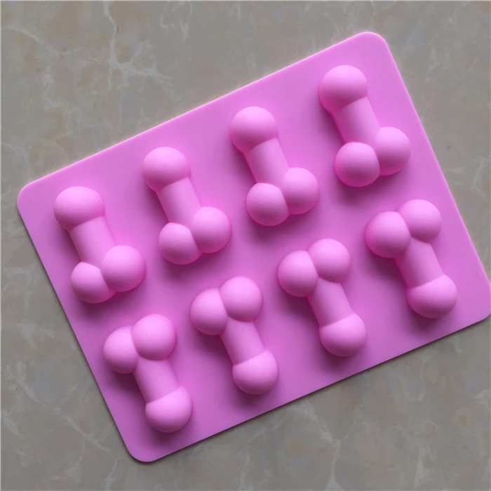 Funny Shape Chocolate Silicone Molds Penis Cake Mould Ice Cube Tray  Bakeware