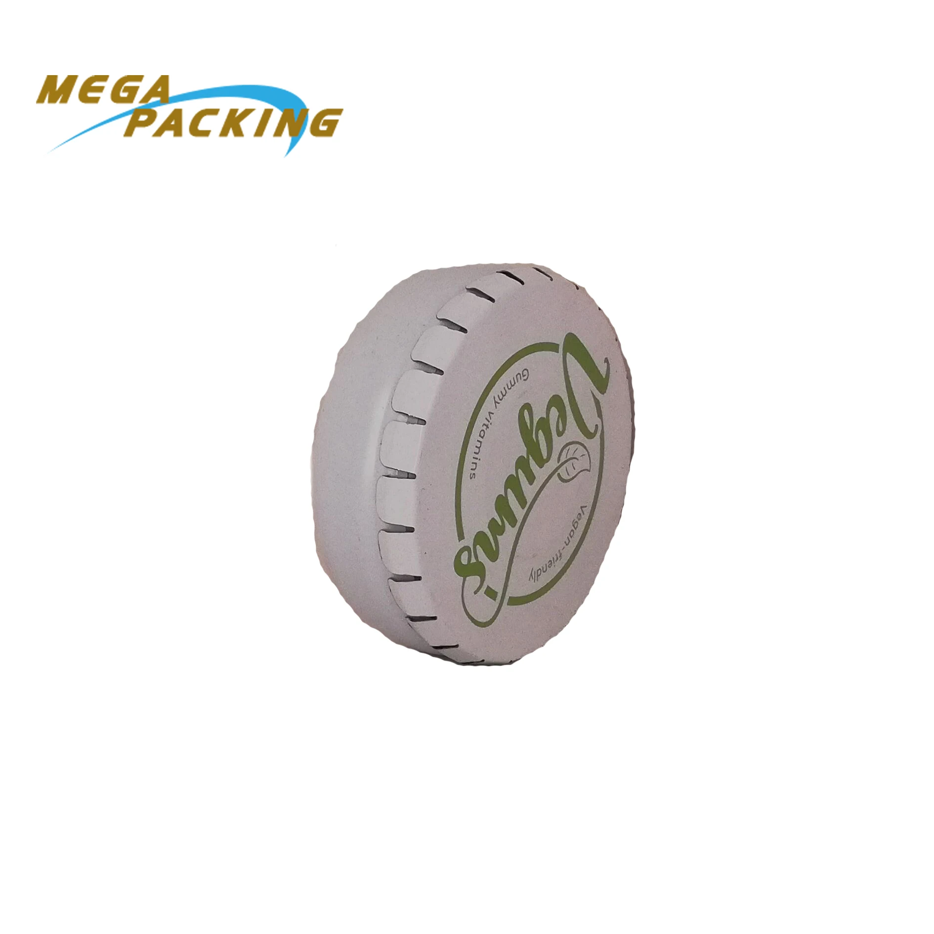 
Round shaped click clack mint tin box metal candy can 