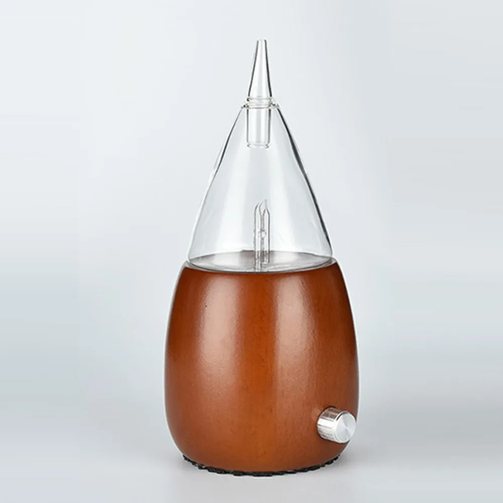 Real Wood Glass Pure Essential Oil Nebulizer Waterless Aromatherapy