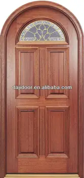 6 Panel Arch Top Wooden Doors Glass Inserts Dj S5520mr Buy