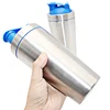 wholesale shake bottle Joyshaking Patented double wall metal shaker with screw lid 600ml