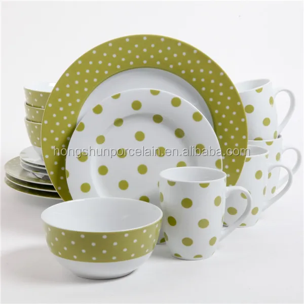 16pcs ceramic dishes / ceramic dinner set / porcelaine allemande vaisselle