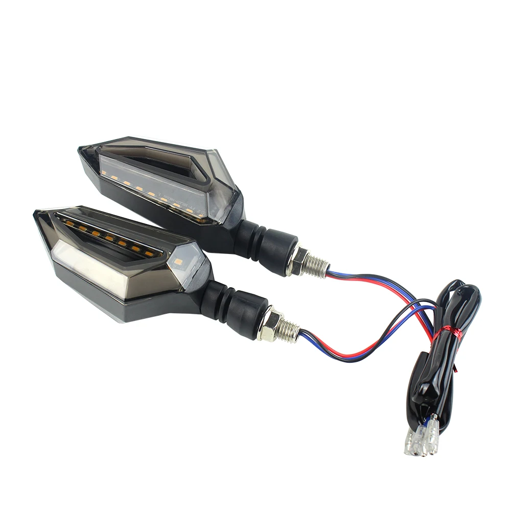 Amber Red Dual Color Led Turn Signal Light Indicator Light for Universal Motorcycle