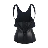 

women 100% latex underbust Corset slimming Vest Shaper bodysuit workout waist trainer With zipper