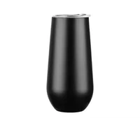 

6 OZ/ 180ml stainless steel egg shape double wall vacuum insulated wine beer tumbler