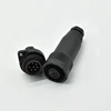 6+PE round automotive waterproof screw electrical plug socket RD24 connector