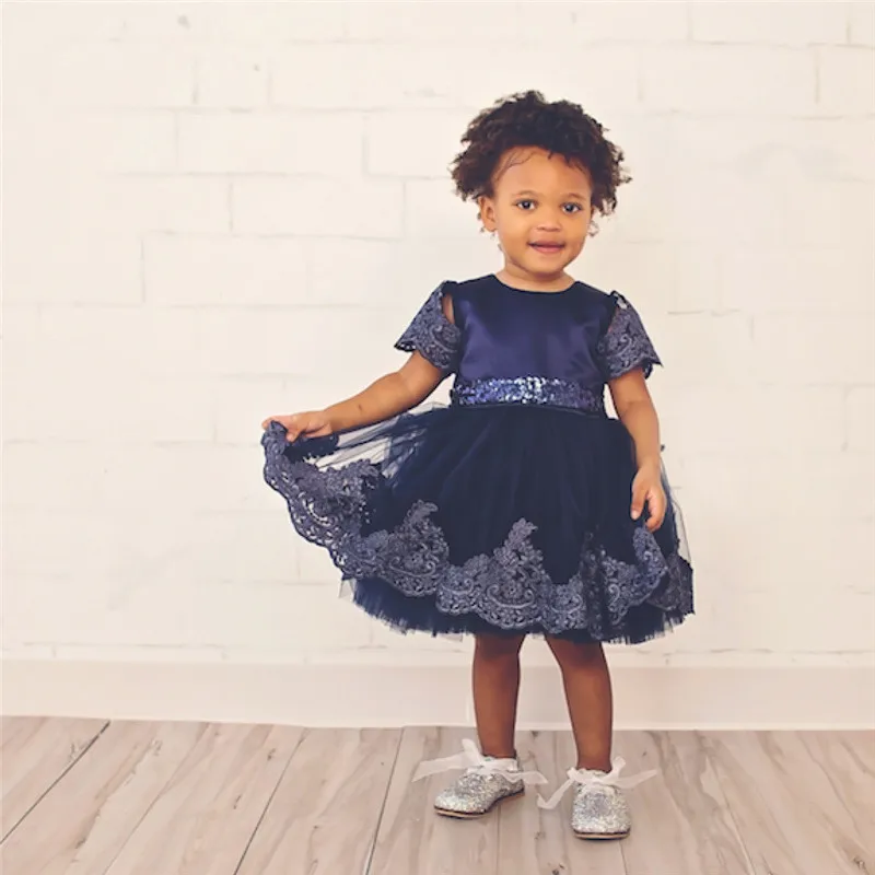 

Children Wedding Summer Bobbi Party Dress Girl's Princess Frill Dress, As pictures