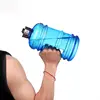 Free Sample New Product With Custom Logo 2.2L Big Plastic Tritan Dumbbell Shape Sport Shaker Water Bottle