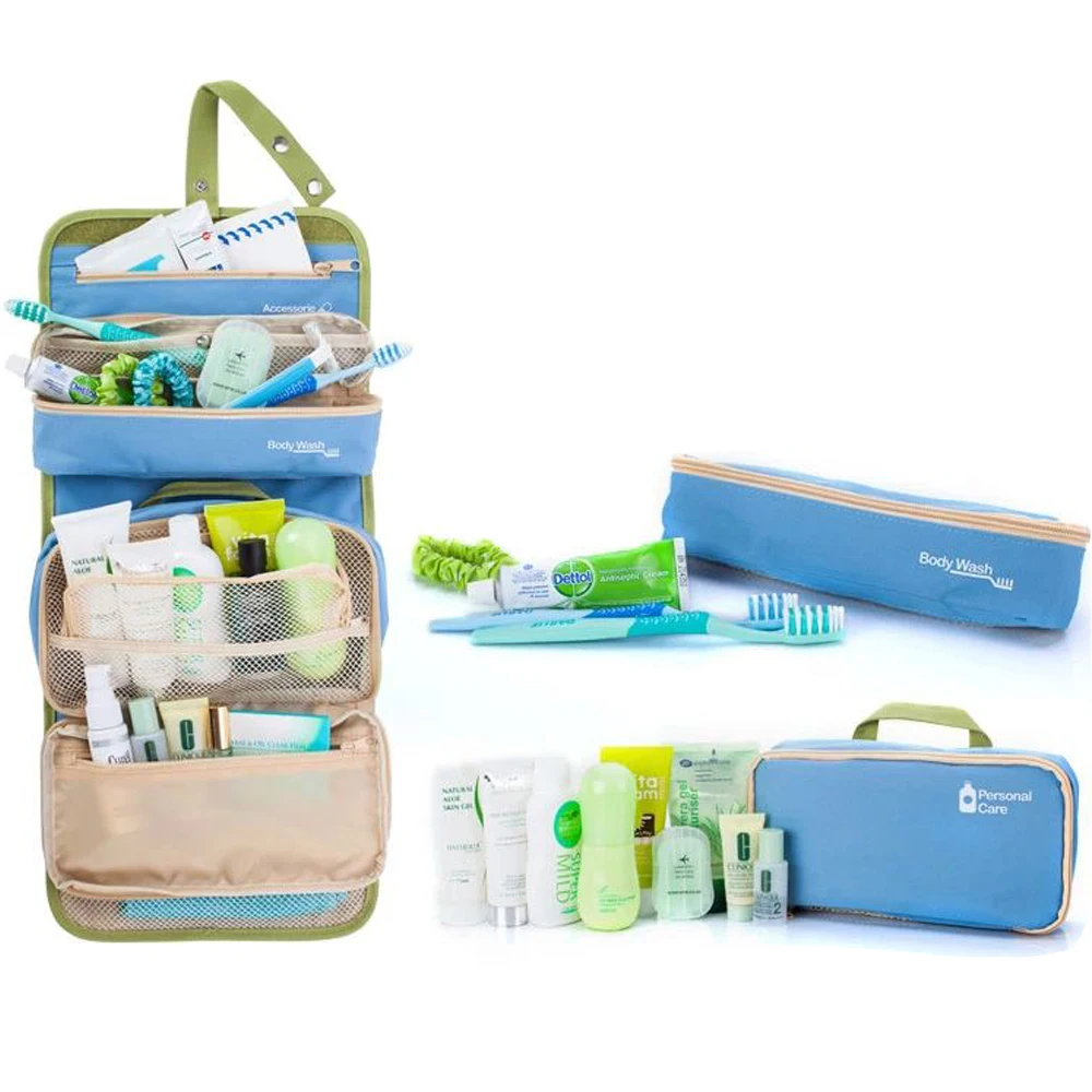 

hot selling custom travel organizer handle toiletry bag