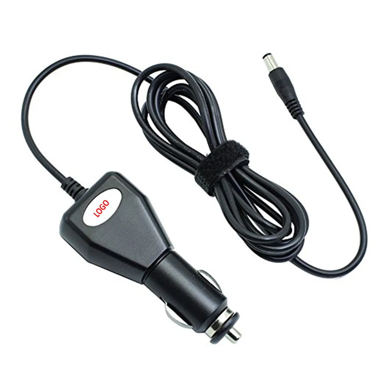 12v 2a car Square cigarette lighter adapter  with dc 5.5*2.1mm  8FT extension charging cable