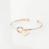 Knot Women Wristband Letter Bangles & Bracelets Initial Name Personalized Jewelry Unique 24 Alphabet Bridesmaid Gift LDH1265G