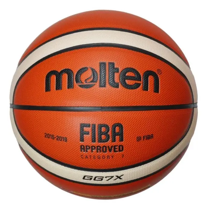 
PALLACANESTRO Size 7 Molten ball leather PU Molten GG7 GG6 basquet official size and weight custom printed basketball ball 