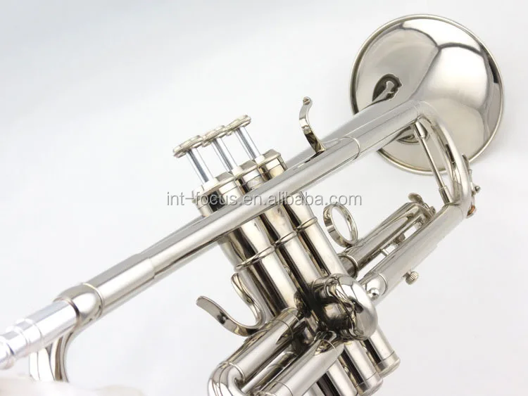 Brass Nickel Plated Student Cheap Trumpet Focus Ftr100n Bb Bass