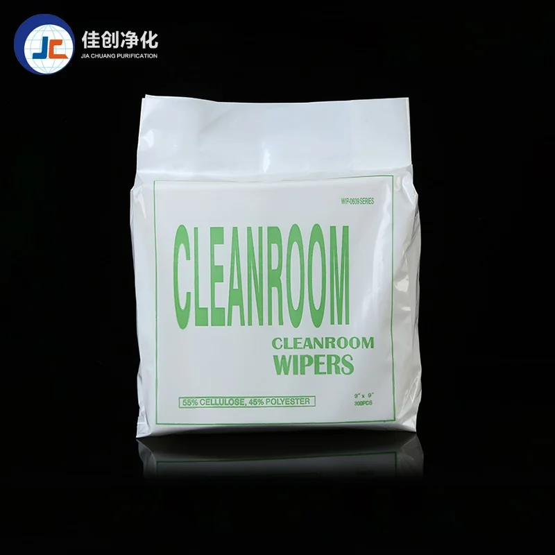 

WIP-0609 Polyester Cellulose Lint Free Industrial Cleanroom Wipes Electronic Ployster Clean Room Wipes