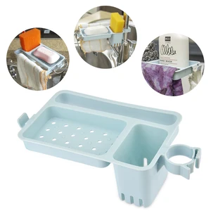 Sponge Kitchen Box Draining Rack Dish Self Draining Sink Storage Rack Kitchen Organizer Stands Utensils Towel Rack