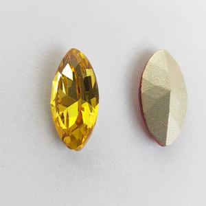 Wholesale high quality jewelry making supplies point back glass rhinestone fancy stone