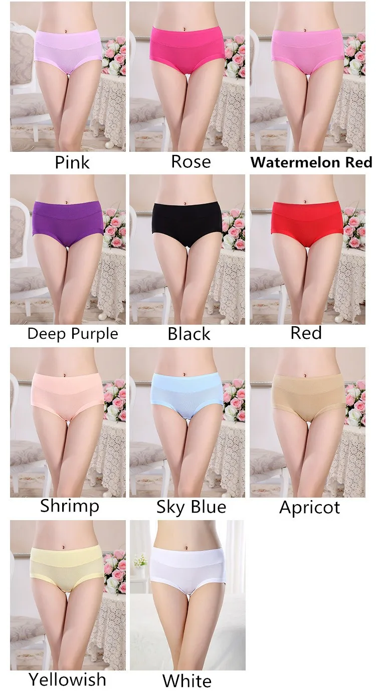 Underwear Women Bamboo Panties Large Size Lingerie Feamle Big Size