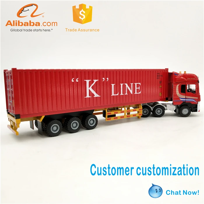 1 50 diecast container truck model K-LINE container truck model model container truck with scale