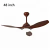 Hotel Room 3 blade Ceiling Fan With Led Decoration Light
