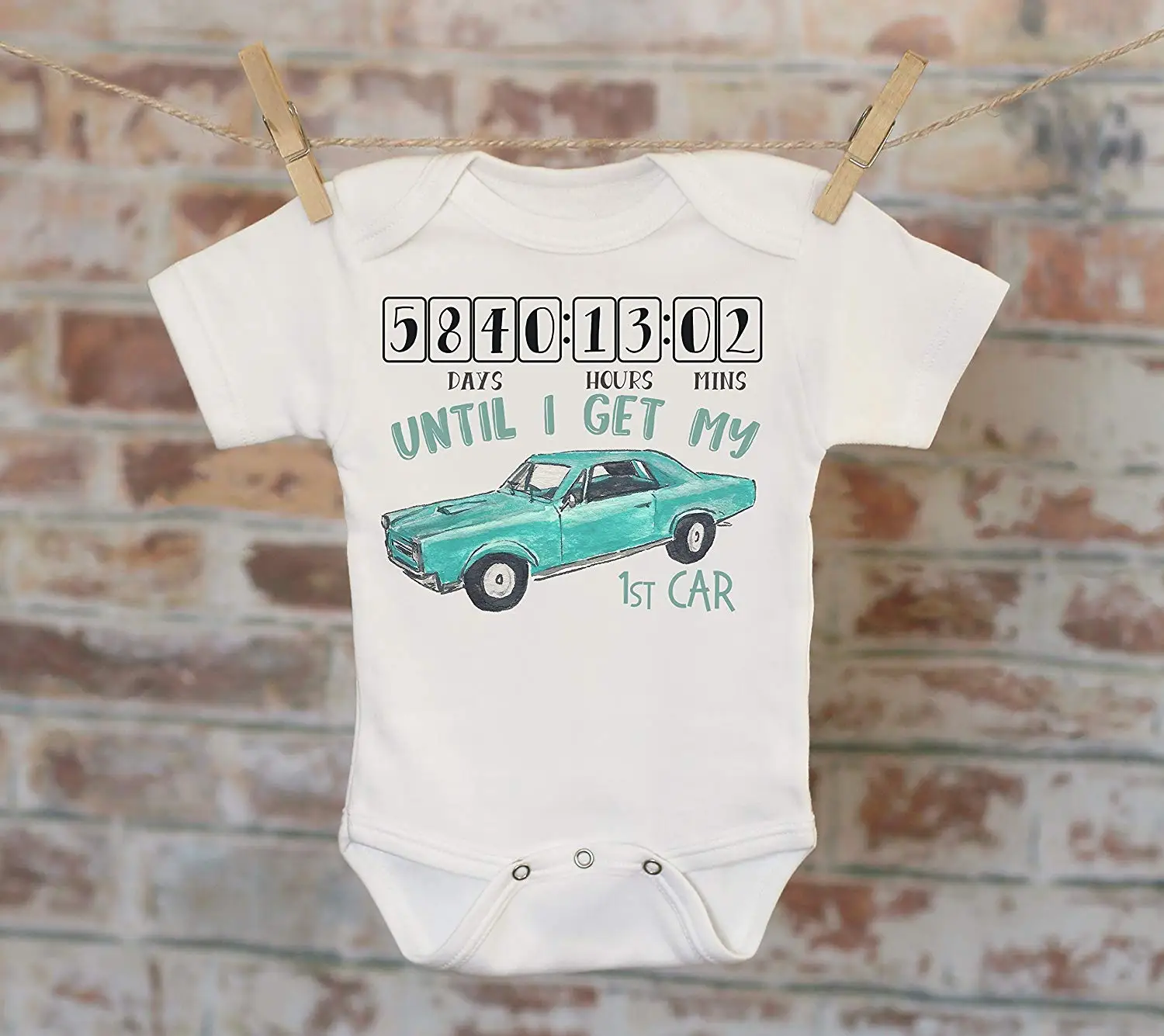 baby car onesie