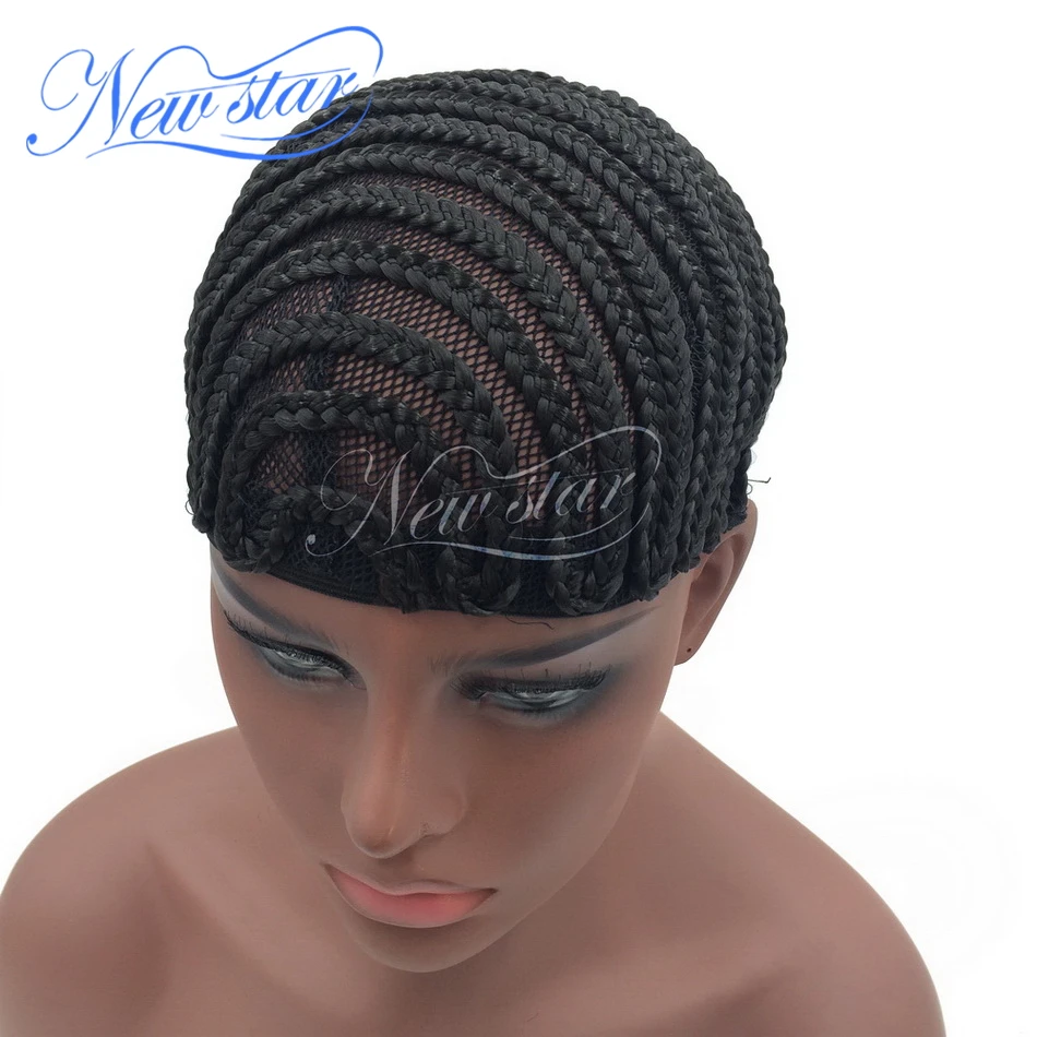 

Black Color Braided Wig Caps For Crotchet and Weaving To Make Wigs
