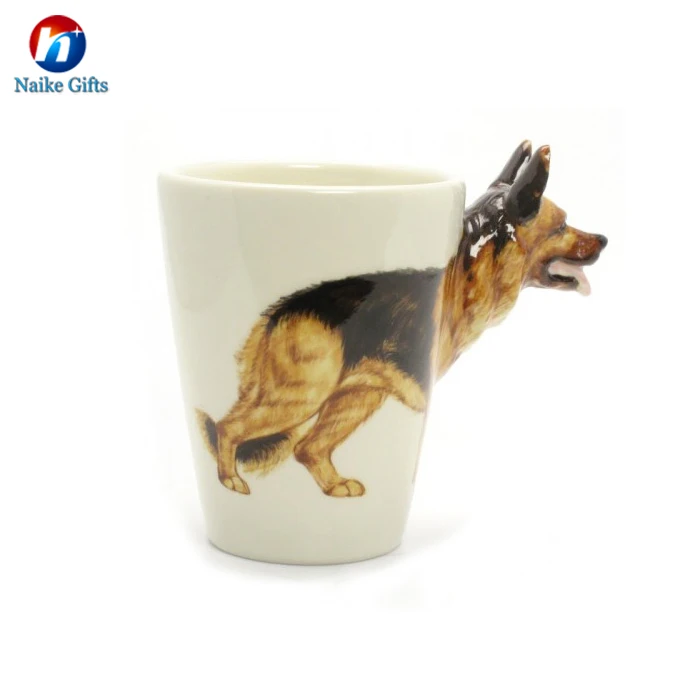3d dog mug