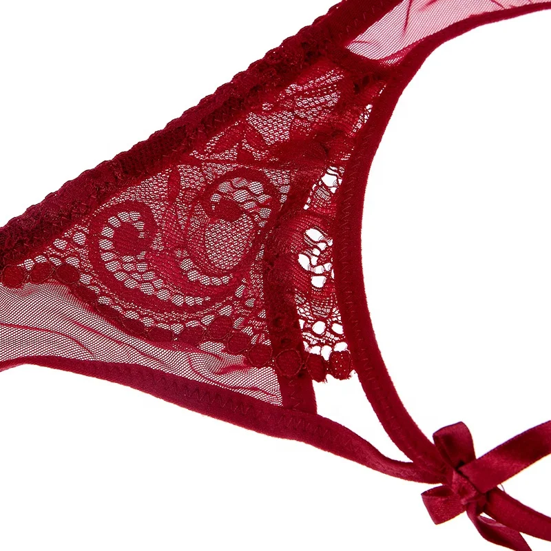 
sexy temptation ultra-thin wide-brimmed transparent garter with garter clip 