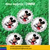 20mm Mickey Cabochon Resin center Rhinestone Button FlatBack for Hair Bow Center DIY ALRMB014