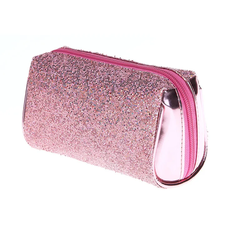 

splicing sequin glitter makeup brush pouch bag,travel glitter reversible suquin makeup pouch,custom plastic makeup pouch