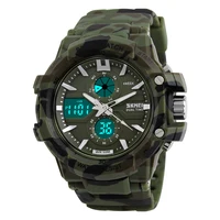 

Skmei men sport watch waterproof relojes hombre LED military analog digital watch 0990 manual