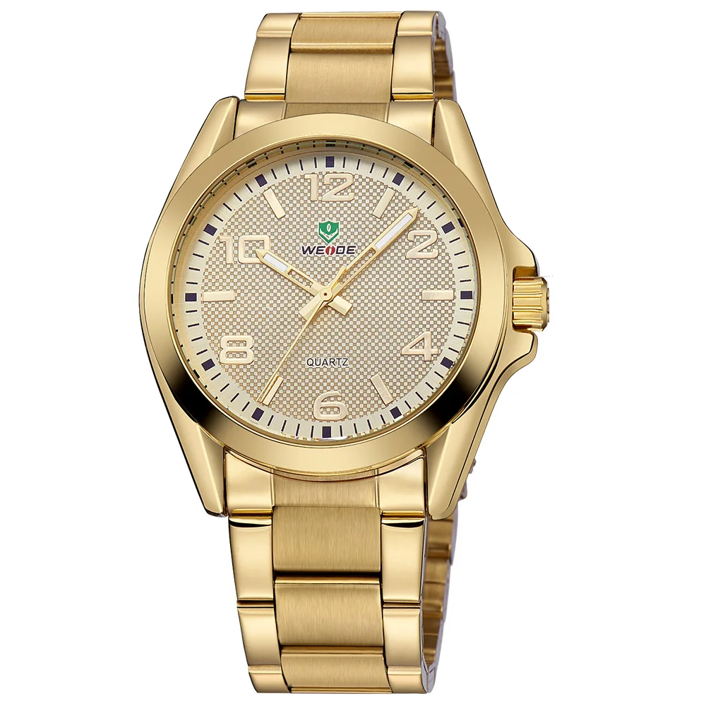 Weide Wh801 High Quality Japan Quartz Gold Wrist Watches Men Stainless