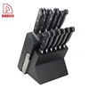 DK ABS Forged Handle 11Pcs Kitchen Knife Set with foldable wooden block