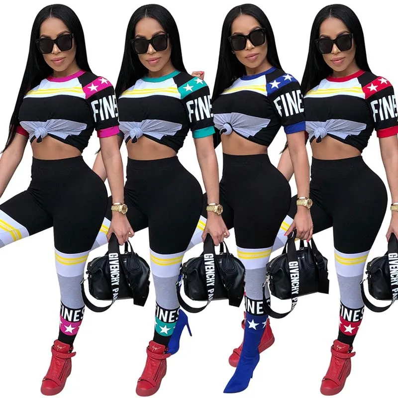 

Gym Wear Popular Fitness Top And Legging Pants Women Set, Red;light blue;dark blue;rose