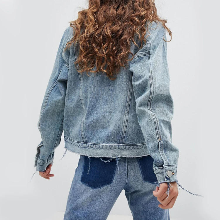 jaket jeans wanita biru muda.alibaba 
