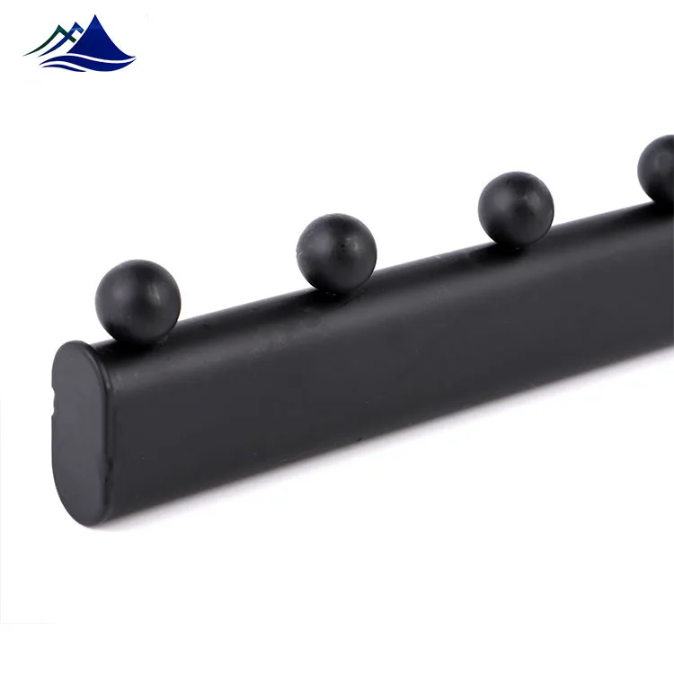 
High quality metal silver clothes stand hanging hook for oval tube 