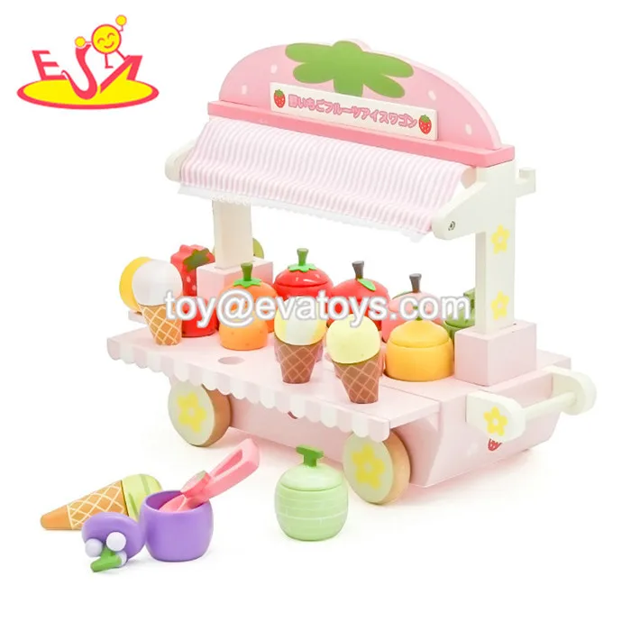 toy ice cream cart wooden